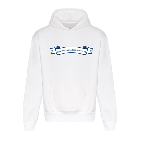 RINA Ribbon Motto Hoodie - White or Sand Thumbnail