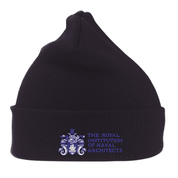 RINA Woolly Ski Hat - Navy or Black Thumbnail