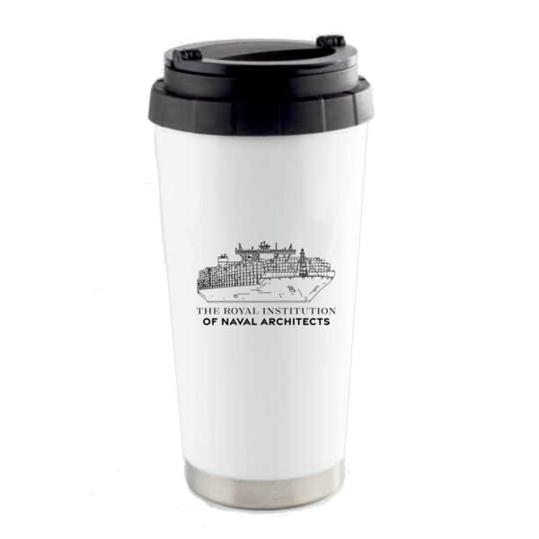 RINA Illustrated Travel Mug - White Thumbnail